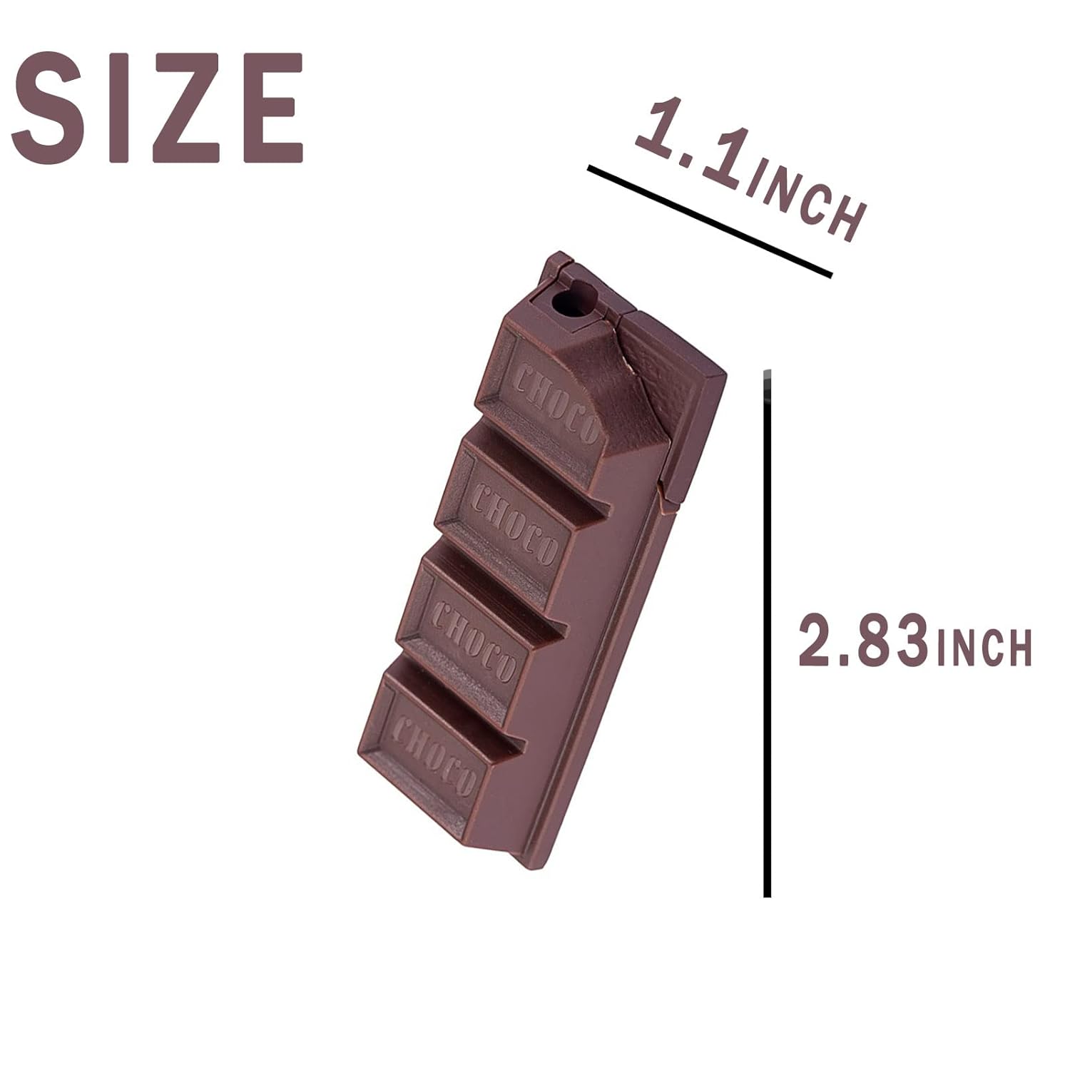 Butane Lighter Jet Torch Flame Windproof Lighter Soft Flame Lighter Candle Igniter(No Fuel) (Chocolate)