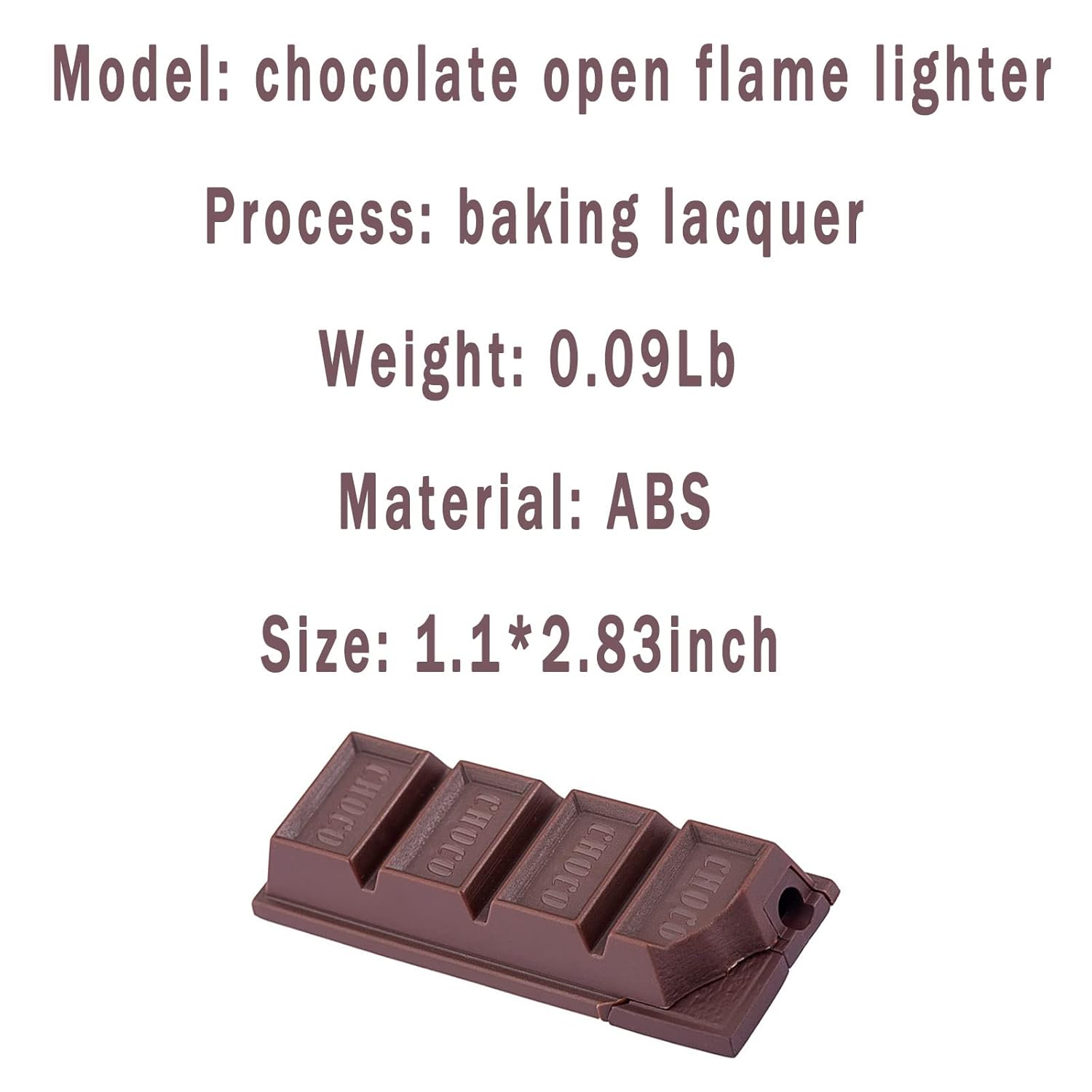 Butane Lighter Jet Torch Flame Windproof Lighter Soft Flame Lighter Candle Igniter(No Fuel) (Chocolate)