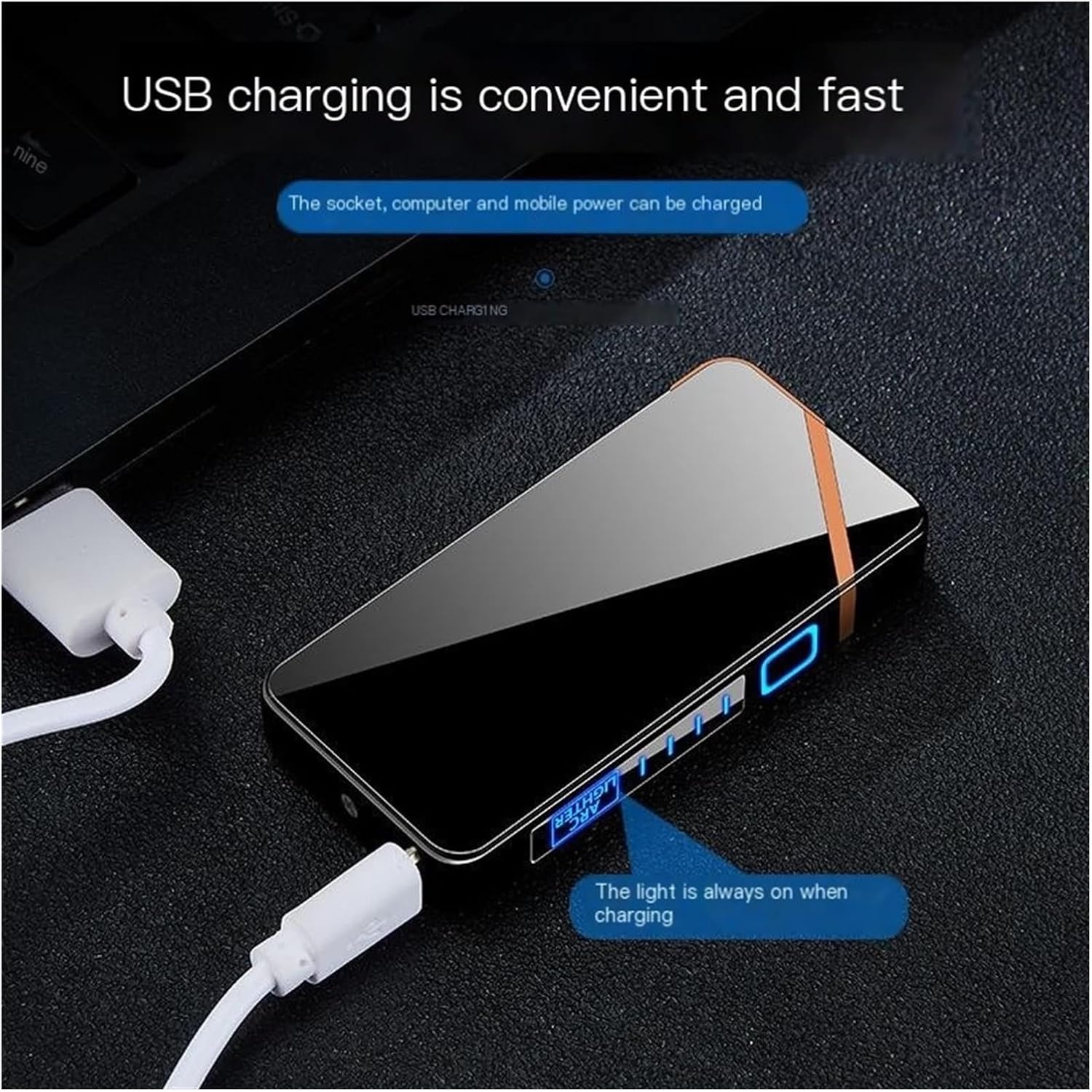 Creative fashion USB lighter charging cigarette lighter