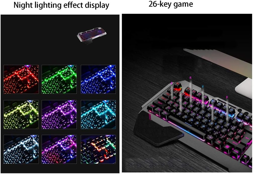 Ergonomic Mechanical Keyboard with RGB Backlight