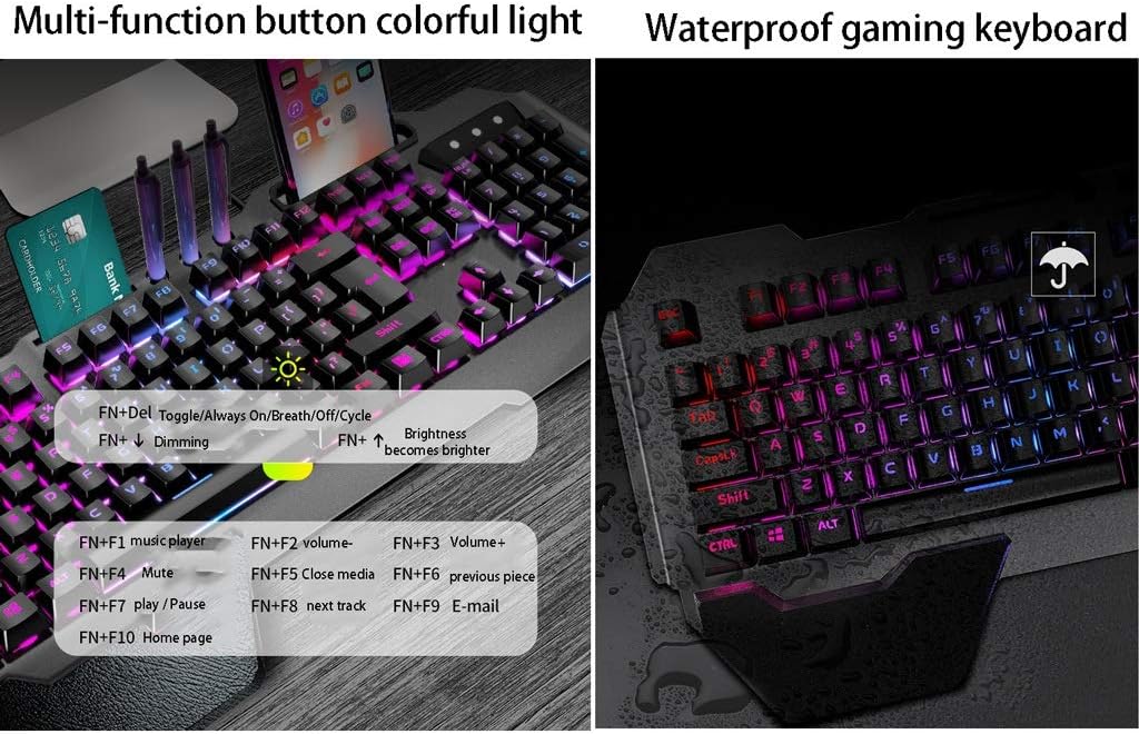Ergonomic Mechanical Keyboard with RGB Backlight