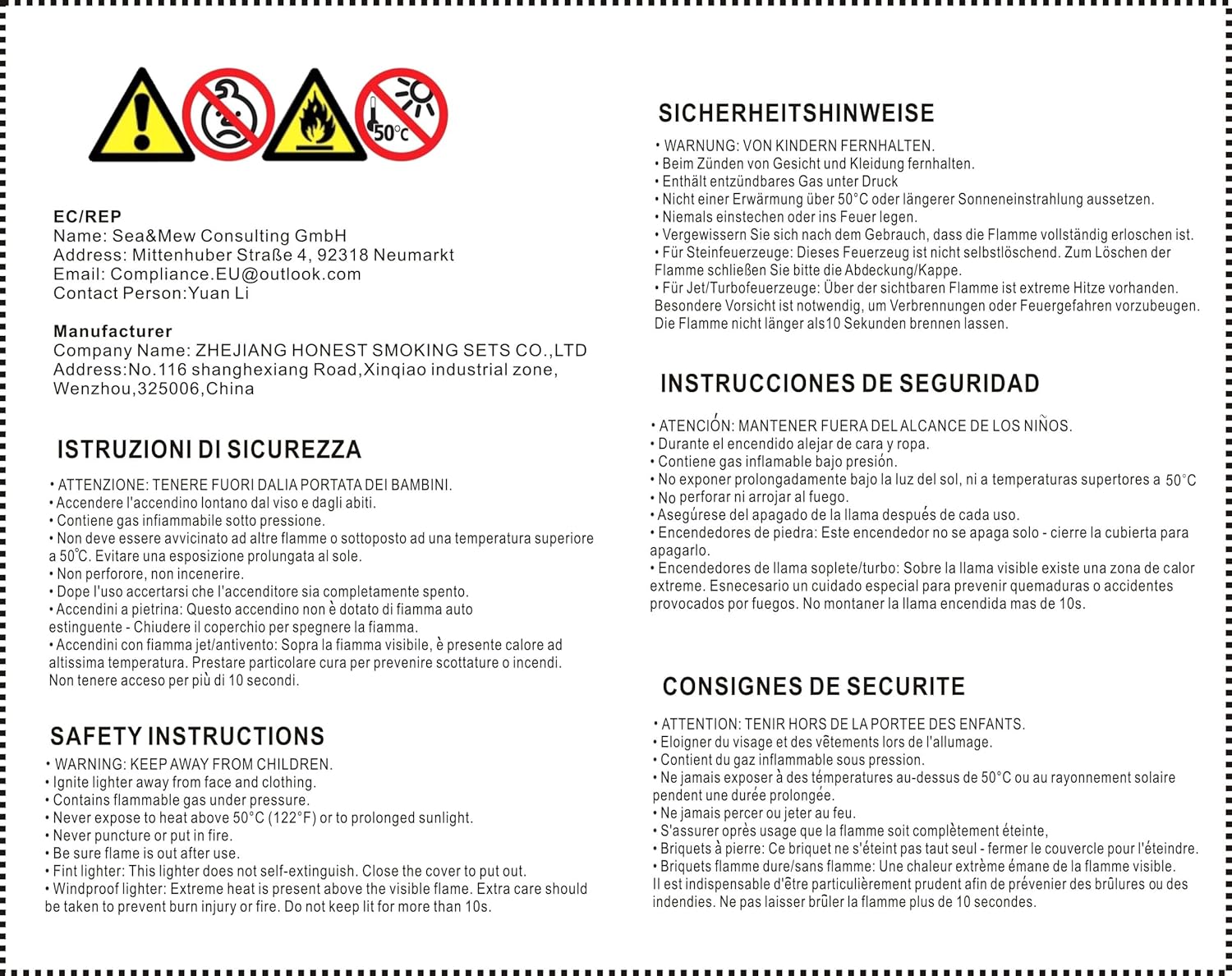 PROMISE Torch Lighter Triple Jet Flame Refillable Butane Lighter Windproof Lighter- Butane Not Included (Black Crackle)