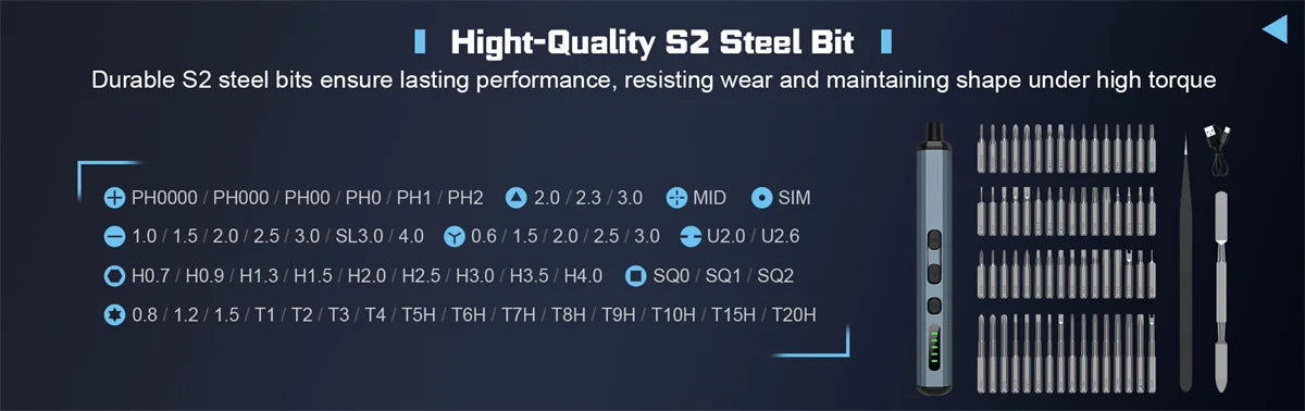 MINI 70-in-1 Mini ElectricPrecision Screwdriver Set