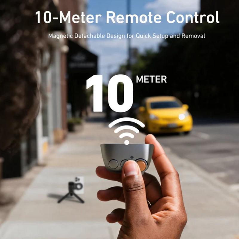 Magnetic mobile phone camera handle